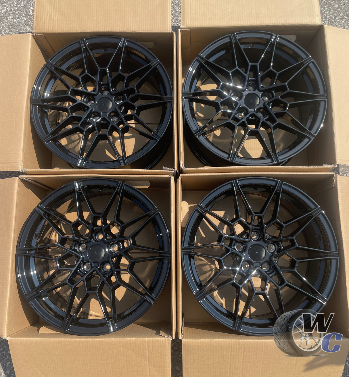 19” Wheels Fit BMW 7 Series 2016–2025 |  Factory Style Rims |  Gloss Black |  Staggered Set of 4