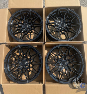19” Wheels Fit BMW 7 Series 2016–2025 |  Factory Style Rims |  Gloss Black |  Staggered Set of 4
