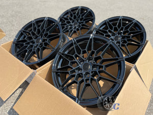 19” Wheels Fit BMW 7 Series 2016–2025 |  Factory Style Rims |  Gloss Black |  Staggered Set of 4