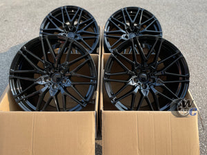 19” Wheels Fit BMW X3 2019–2025 |  Factory Style Rims |  Gloss Black |  Staggered Set of 4