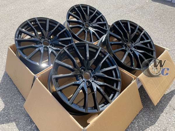 20” Wheels Fit BMW X7 2019–2026 |  Factory Style Rims |  Gloss Black |  Staggered Set of 4