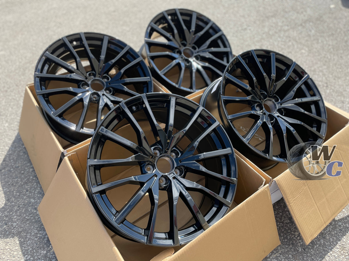 22” Wheels Fit BMW X7 2019–2026 |  Factory Style Rims |  Gloss Black |  Staggered Set of 4