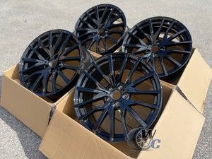 22” Wheels Fit BMW X7 2019–2026 |  Factory Style Rims |  Gloss Black |  Staggered Set of 4