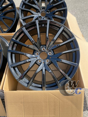 22” Wheels Fit BMW X7 2019–2026 |  Factory Style Rims |  Gloss Black |  Staggered Set of 4