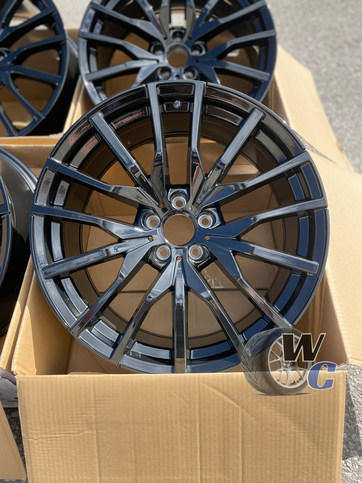 20” Wheels Fit BMW X7 2019–2026 |  Factory Style Rims |  Gloss Black |  Staggered Set of 4