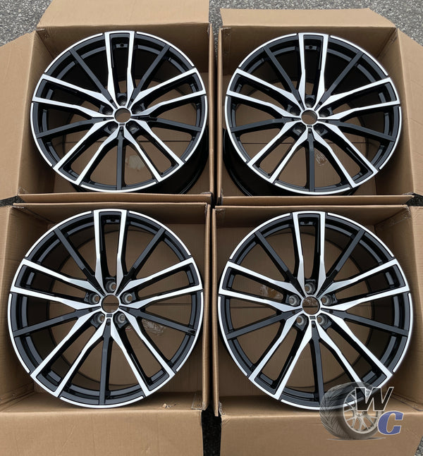 20” Wheels Fit BMW X6 2015–2026 |  Factory Style Rims |  Gloss Black Machined Face |  Set of 4