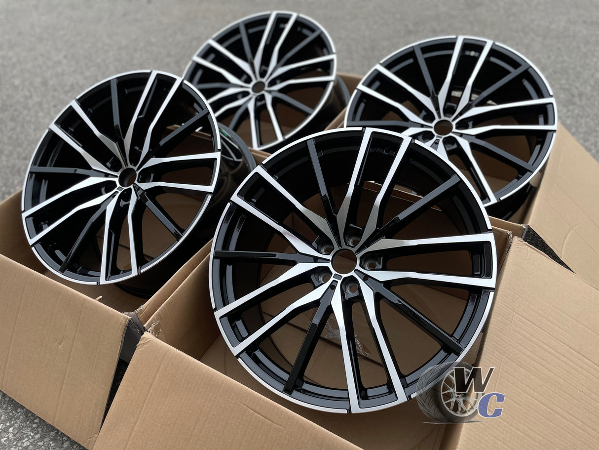 20” Wheels Fit BMW X7 2019–2026 |  Factory Style Rims |  Gloss Black Machined Face |  Set of 4