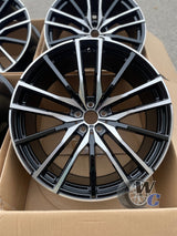 20” Wheels Fit BMW X7 2019–2025 |  Factory Style Rims |  Gloss Black Machined Face |  Staggered Set of 4