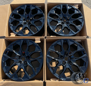 22” Wheels Fit BMW X7 2019–2026 |  Factory Style Rims |  Gloss Black |  Staggered Set of 4