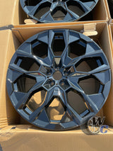22” Wheels Fit BMW X7 2019–2026 |  Factory Style Rims |  Gloss Black |  Staggered Set of 4