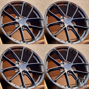 20” Wheels Fit Porsche Macan 2019–2025 |  OE Style Rims |  Gloss Black |  Staggered Set of 4