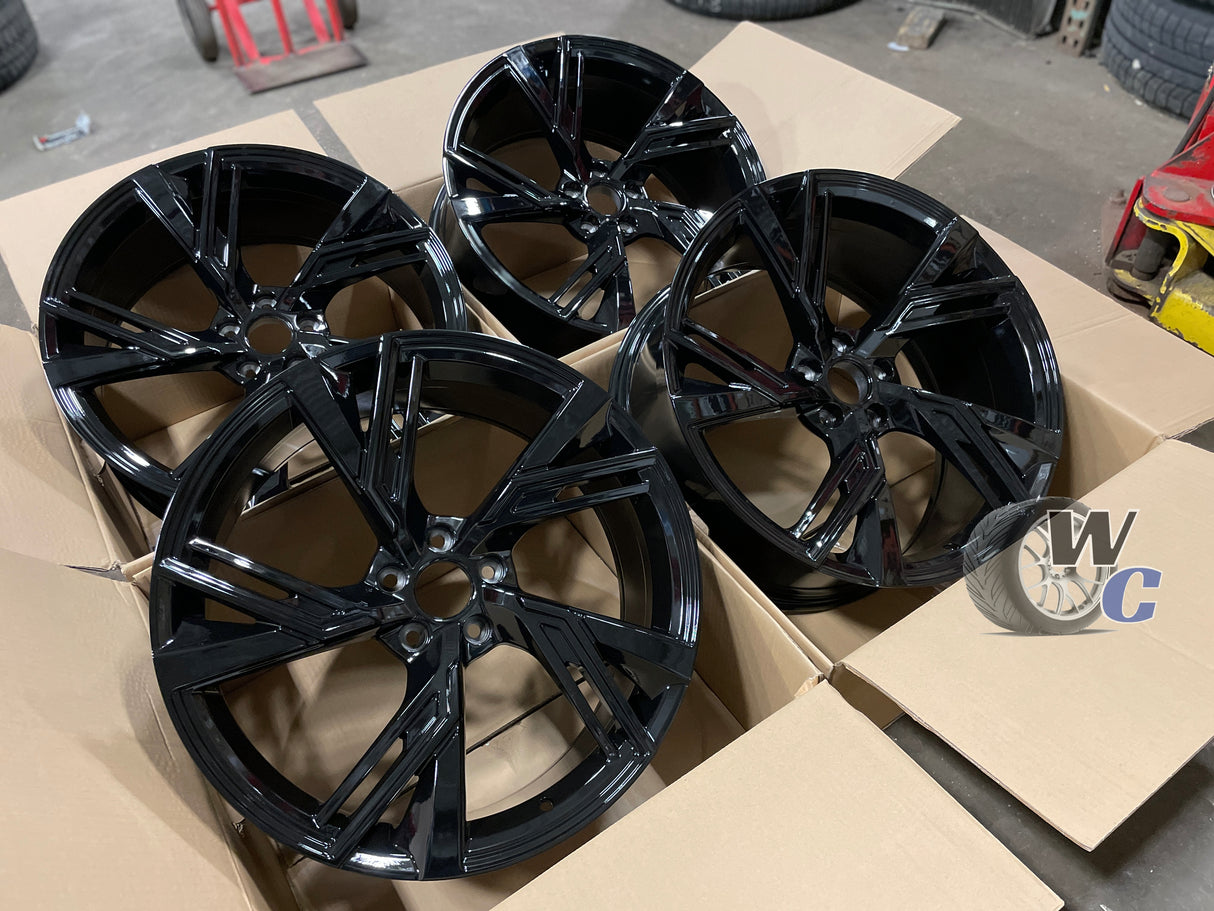 19” Wheels Fit Audi Q3 2019–2025 |  OE Style Rims |  Gloss Black |  Set of 4
