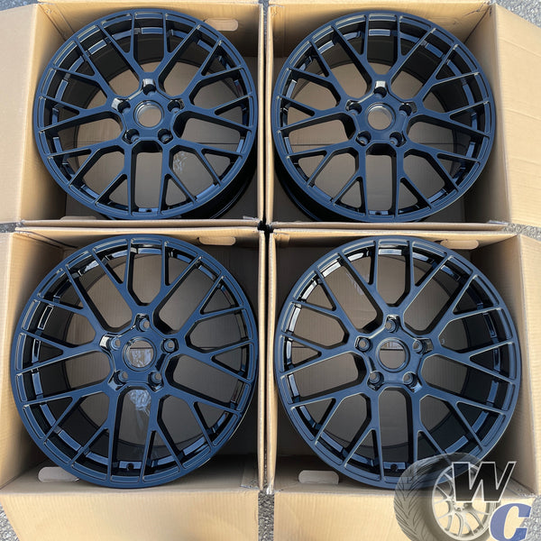 20” Wheels Fit Porsche Macan 2019–2025 |  OE Style Rims |  Gloss Black |  Staggered Set of 4