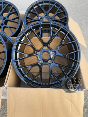 20” Wheels Fit Porsche Macan 2019–2025 |  OE Style Rims |  Gloss Black |  Staggered Set of 4