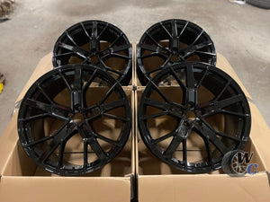 21” Wheels Fit Audi Q3 2019–2025 |  OE Style Rims |  Gloss Black |  Set of 4