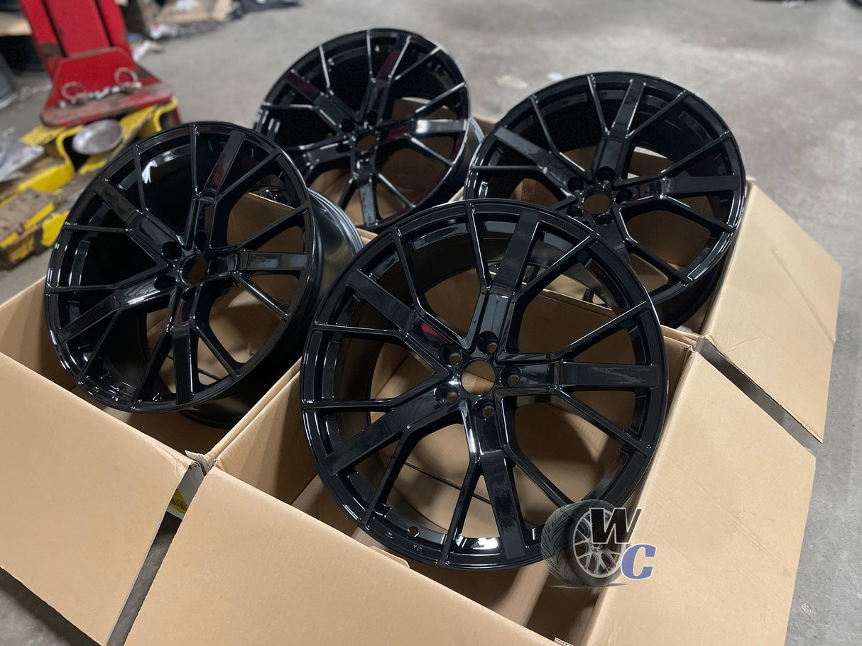 21” Wheels Fit Audi Q3 2019–2025 |  OE Style Rims |  Gloss Black |  Set of 4