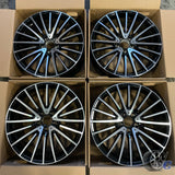 19” Wheels Fit Mercedes-Benz C-Class AMG 2015–2026 |  OE Style Rims |  Gloss Black Machined Face |  Staggered Set of 4