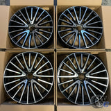 18” Wheels Fit Mercedes-Benz S-Class AMG 2014–2026 |  OE Style Rims |  Gloss Black Machined Face |  Staggered Set of 4