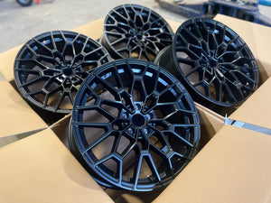 19” Rims – Made to Fit BMW 5 Series 530i, 530i xDrive, 540i, 540i xDrive, 530e, 530e xDrive, 550e xDrive, M550i xDrive, M5, M5 Competition, i5 eDrive40, i5 M60 | OE Style | 2018 2019 2020 2021 2022 2023 2024 2025 2026 19x8.5/9.5 Wheels Brand New – Model 4