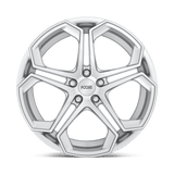 20X10.5 Foose 1PC F170 IMPALA GLOSS SILVER MACHINED 5X114.3