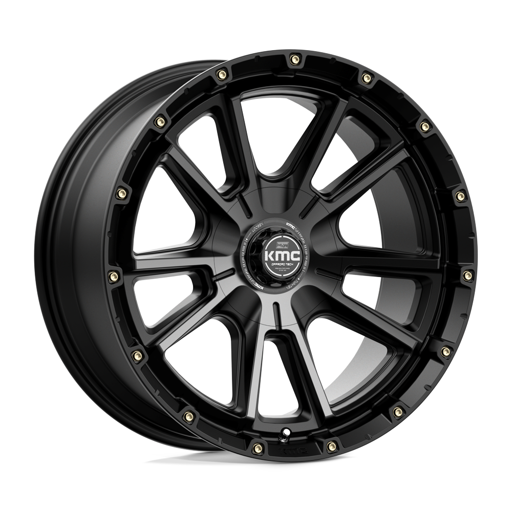 20X9 KMC KM100 SYNC SATIN BLACK W/ GRAY TINT 6X135/6X139.7