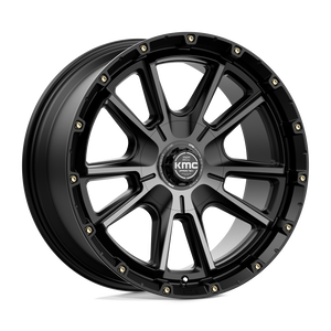 20X9 KMC KM100 SYNC SATIN BLACK W/ GRAY TINT 6X135/6X139.7