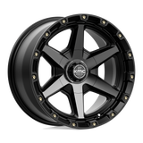 20X9 KMC KM101 TEMPO SATIN BLACK W/ GRAY TINT 5X127/5X139.7