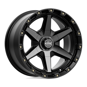 20X9 KMC KM101 TEMPO SATIN BLACK W/ GRAY TINT 5X127/5X139.7