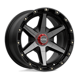 20X9 KMC KM101 TEMPO SATIN BLACK W/ GRAY TINT 5X127/5X139.7