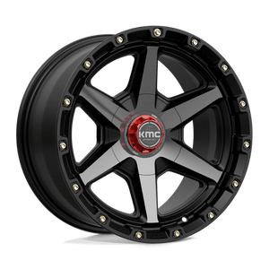 20X9 KMC KM101 TEMPO SATIN BLACK W/ GRAY TINT 5X127/5X139.7