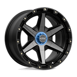 17X9 KMC KM101 TEMPO SATIN BLACK W/ GRAY TINT 6X135/6X139.7