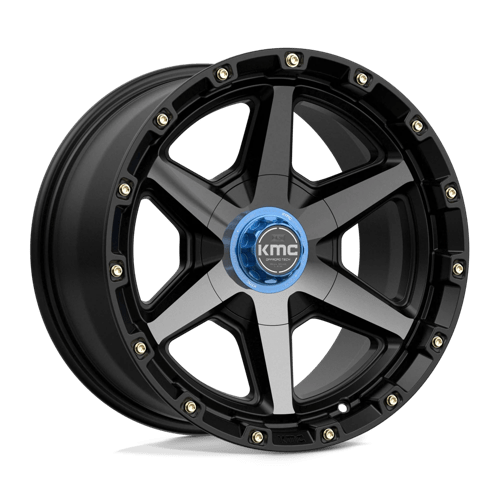 20X9 KMC KM101 TEMPO SATIN BLACK W/ GRAY TINT 5X127/5X139.7