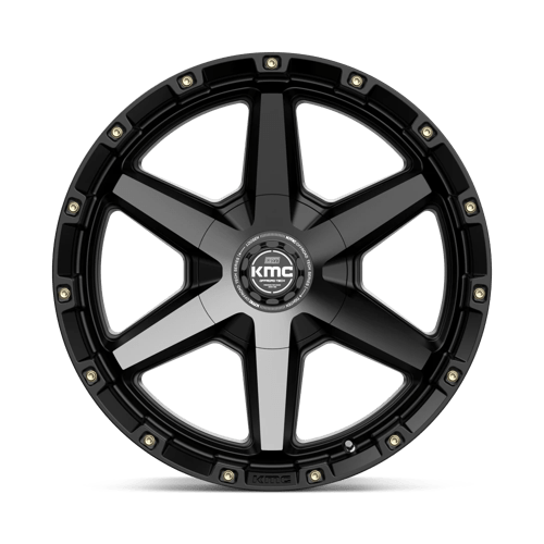 20X9 KMC KM101 TEMPO SATIN BLACK W/ GRAY TINT 6X135/6X139.7