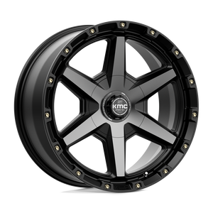 20X9 KMC KM101 TEMPO SATIN BLACK W/ GRAY TINT 6X135/6X139.7