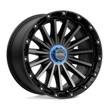20X9 KMC KM102 SIGNAL SATIN BLACK W/ GRAY TINT 5X127/5X139.7