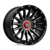 20X9 KMC KM102 SIGNAL SATIN BLACK W/ GRAY TINT 5X127/5X139.7