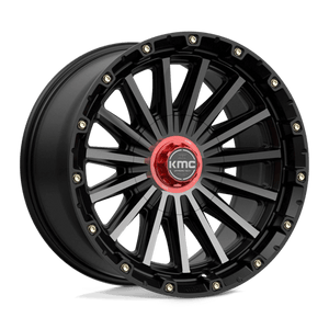 20X9 KMC KM102 SIGNAL SATIN BLACK W/ GRAY TINT 5X127/5X139.7