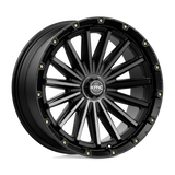20X9 KMC KM102 SIGNAL SATIN BLACK W/ GRAY TINT 6X135/6X139.7