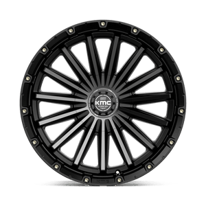 20X9 KMC KM102 SIGNAL SATIN BLACK W/ GRAY TINT 6X135/6X139.7