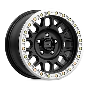 20X9 KMC KM234 GRENADE DESERT BEADLOCK RIMS - SATIN BLACK 8X165.1