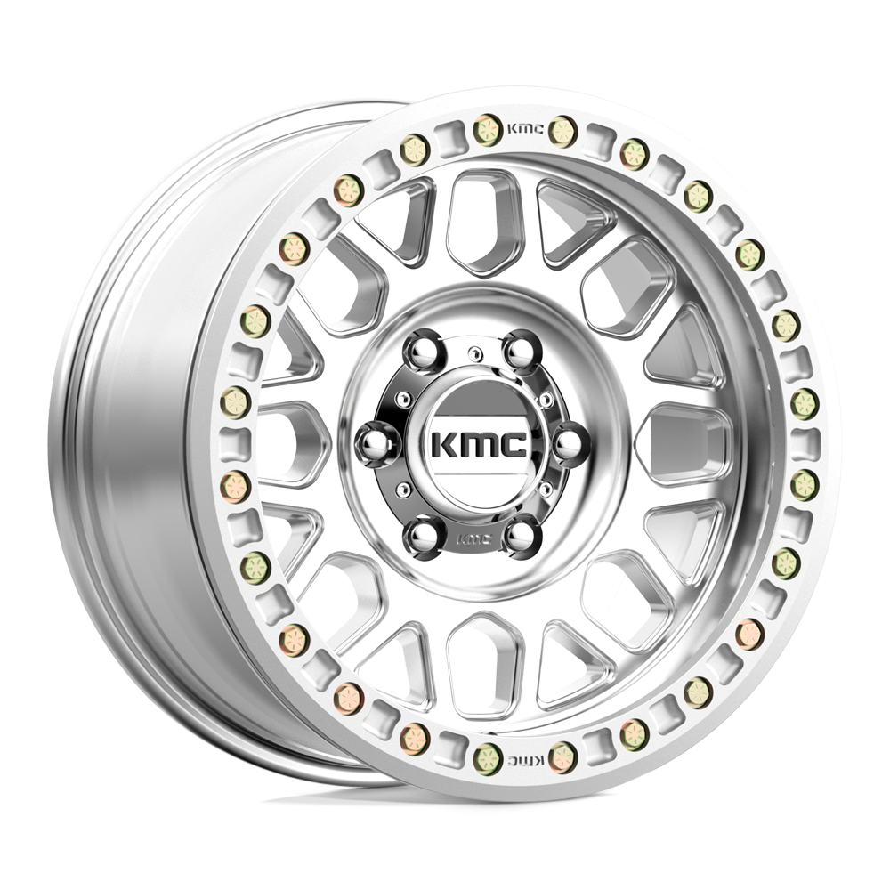 17X8.5 KMC KM234 GRENADE DESERT BEADLOCK MACHINED 6X139.7