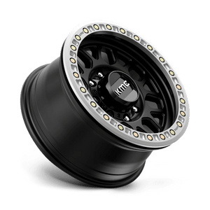 17X8.5 KMC KM234 GRENADE DESERT BEADLOCK RIMS - SATIN BLACK 8X165.1