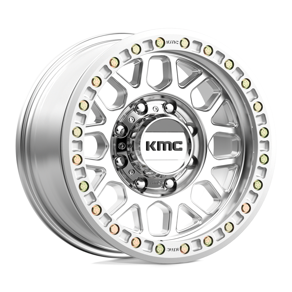 17X8.5 KMC KM234 GRENADE DESERT BEADLOCK RIMS - MACHINED 8X165.1