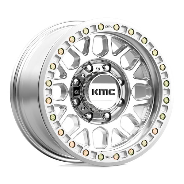17X8.5 KMC KM234 GRENADE DESERT BEADLOCK RIMS - MACHINED 8X165.1