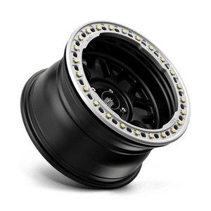 18X9 KMC KM235 GRENADE CRAWL BEADLOCK RIMS - SATIN BLACK 5X127