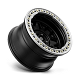 17X8.5 KMC KM235 GRENADE CRAWL BEADLOCK RIMS - SATIN BLACK 5X127