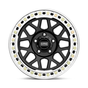 18X9 KMC KM235 GRENADE CRAWL BEADLOCK RIMS - SATIN BLACK 5X127