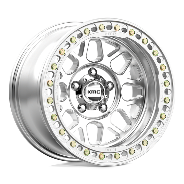17X9 KMC KM235 GRENADE CRAWL BEADLOCK RIMS - MACHINED 5X127