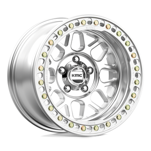 17X8.5 KMC KM235 GRENADE CRAWL BEADLOCK RIMS - MACHINED 8X165.1