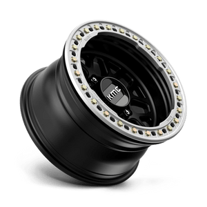 17X9 KMC KM235 GRENADE CRAWL BEADLOCK RIMS - SATIN BLACK 8X165.1